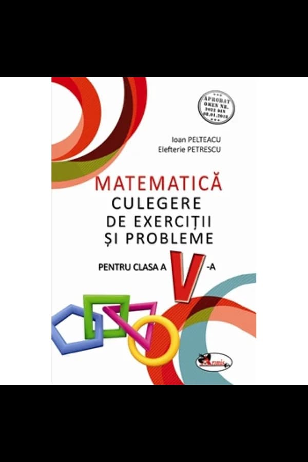 Coperta cărții Culegerea de matematica cls a V-a