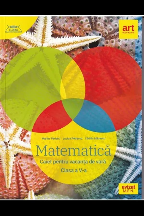 Coperta cărții Matematică. Caiet pentru vacanța de vară. Clasa a V-a