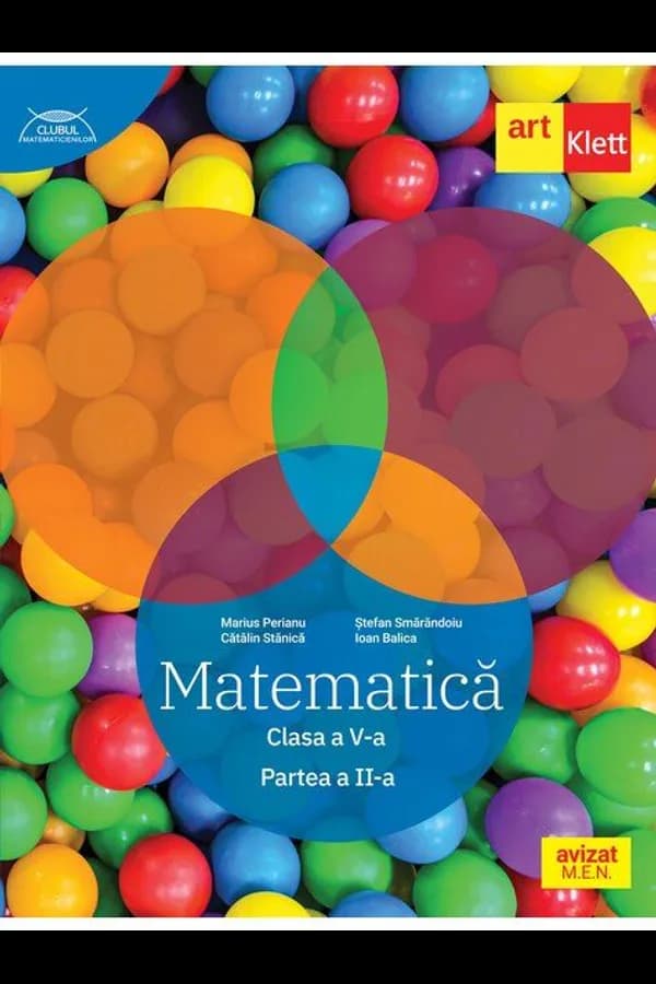 Coperta cărții Matematică. Clasa a V-a. Partea a II-a. Clubul Matematicienilor