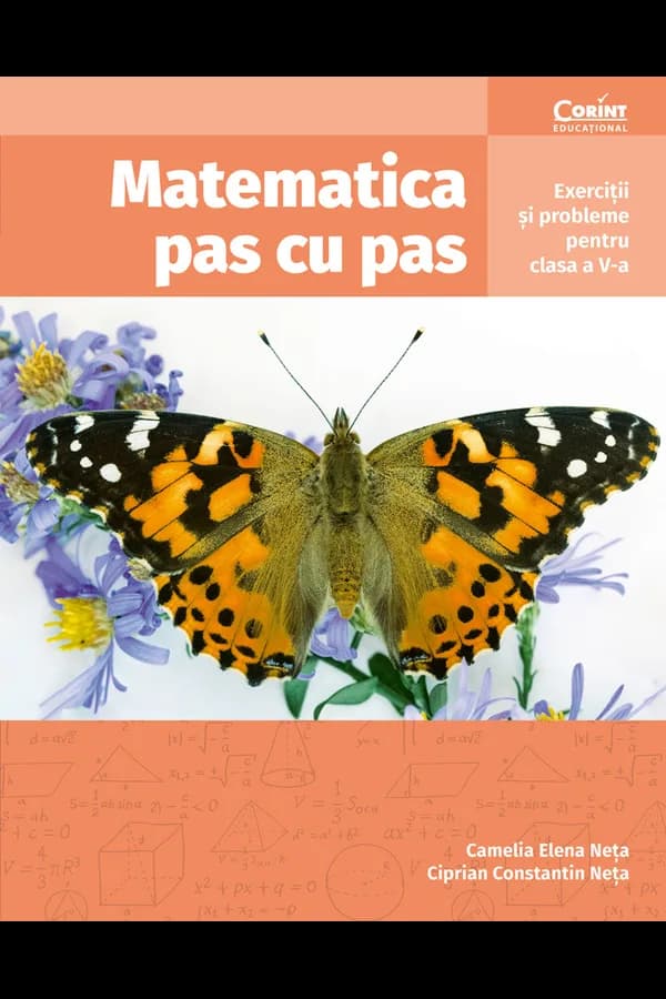 Coperta cărții Matematica pas cu pas. Exerciții și probleme pentru clasa a V-a