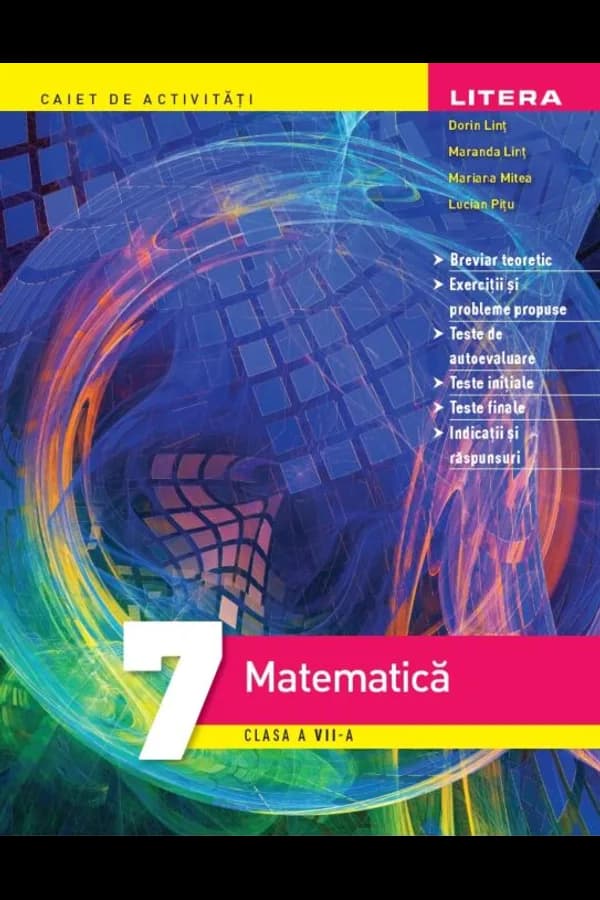 Coperta cărții Matematica. Caiet de activitati. Clasa a VII-a