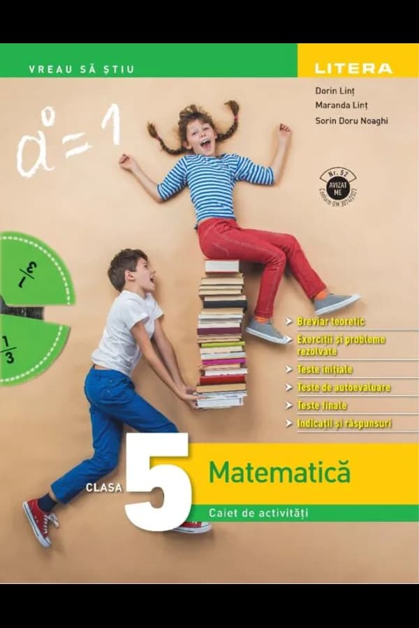 Coperta cărții Matematica. Caiet de activitati. Clasa a V-a