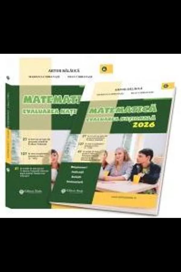 Coperta cărții Matematică. Teste pentru Evaluarea Națională 2026 + broșură răspunsuri, indicații, soluții, comentarii