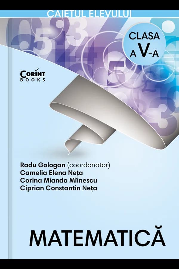 Coperta cărții Matematică. Caietul elevului pentru clasa a V-a