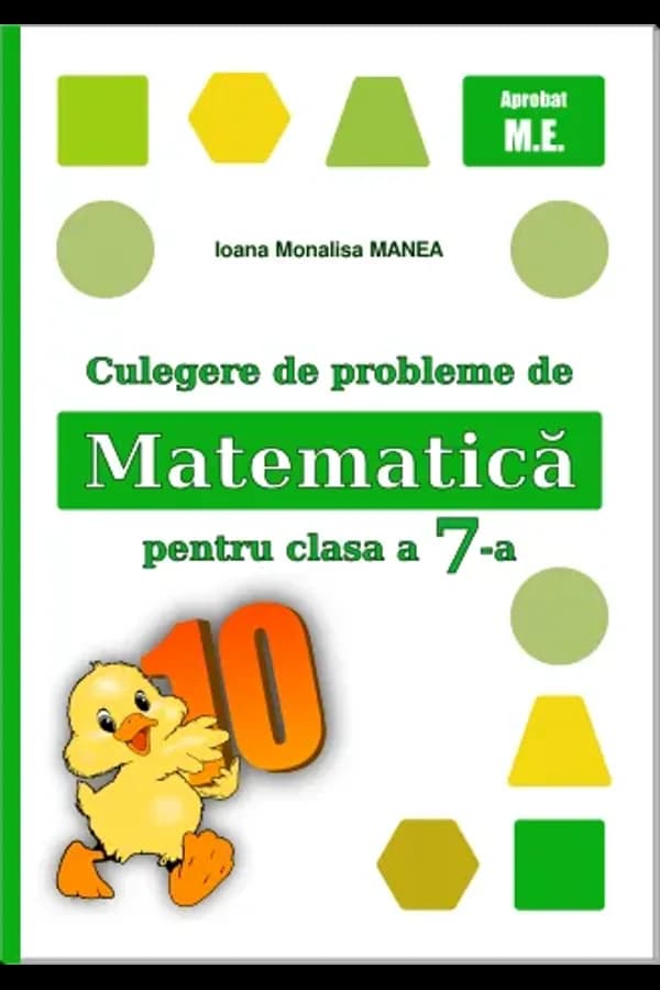 Coperta cărții Culegere de probleme de matematică pentru clasa a 7-a
