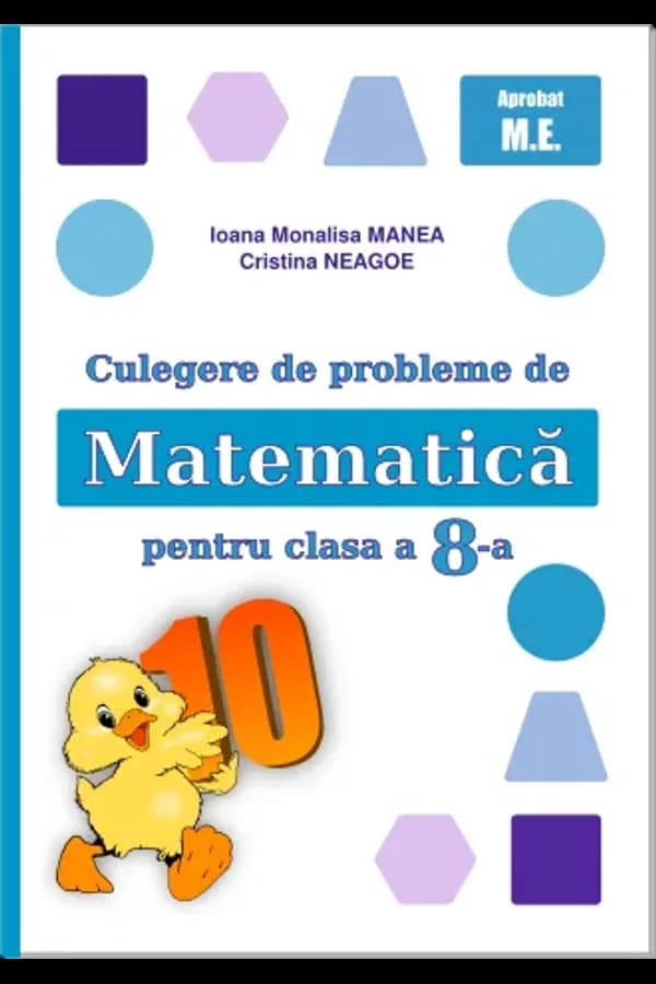 Coperta cărții Culegere de probleme de matematică pentru clasa a 8-a