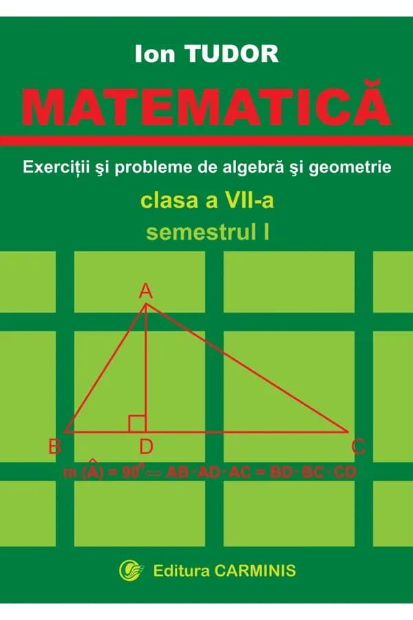 Coperta cărții Exerciții și probleme de algebră și geometrie. Clasa a VII-a. Semestrul I