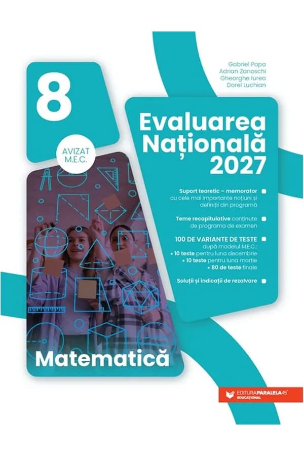 Coperta cărții Matematică. Evaluare Națională 2027. Clasa a VIII-a