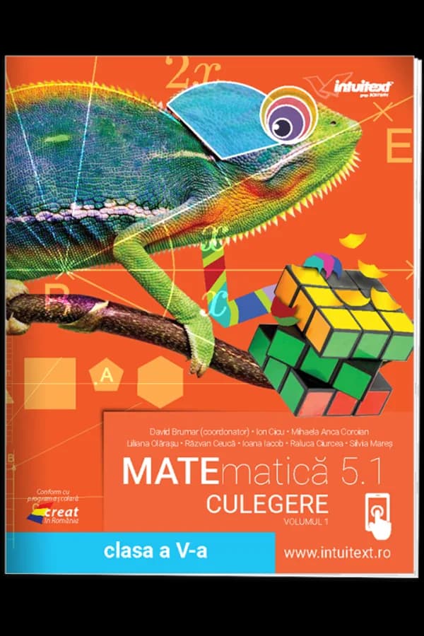 Coperta cărții Culegere de matematică - clasa a V-a, volumul 1