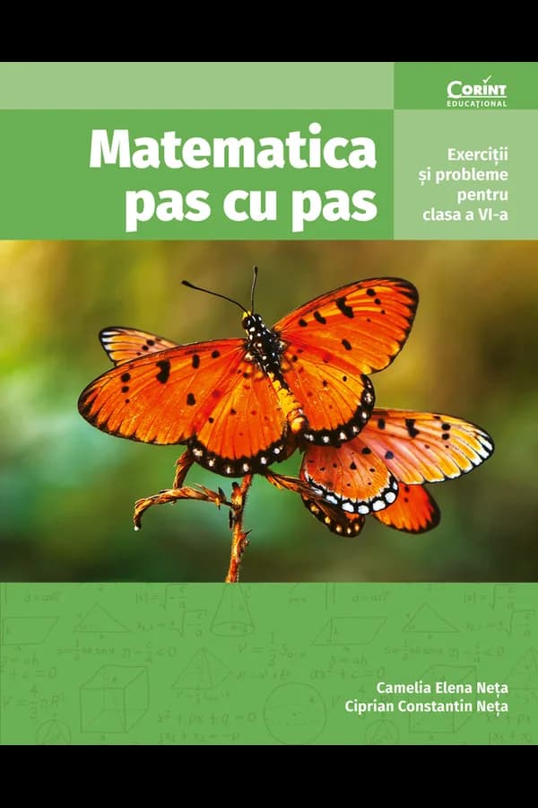 Coperta cărții Matematica pas cu pas. Exerciții și probleme pentru clasa a VI-a