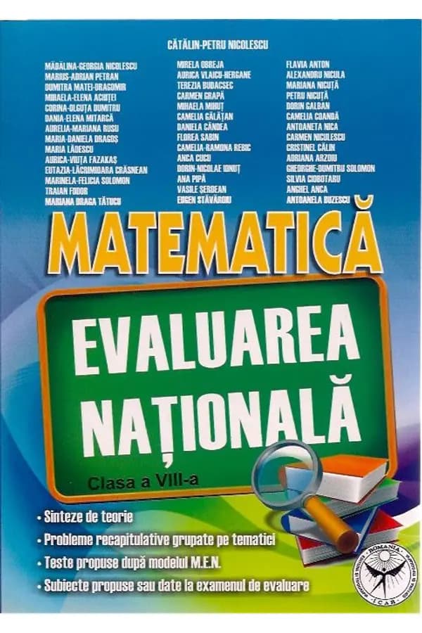 Coperta cărții Matematică. Evaluarea Națională pentru clasa a VIII-a. Ediția a II-a